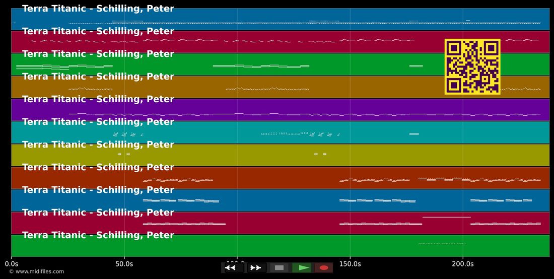 Terra Titanic — Peter Schilling : piano roll MIDI multipiste