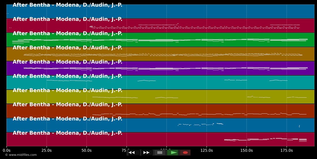 After Bentha — Modena D./Audin J.-P. : piano roll MIDI multipiste