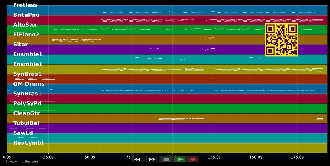 Ven O Voy — Camilo Sesto: piano roll MIDI multitraccia