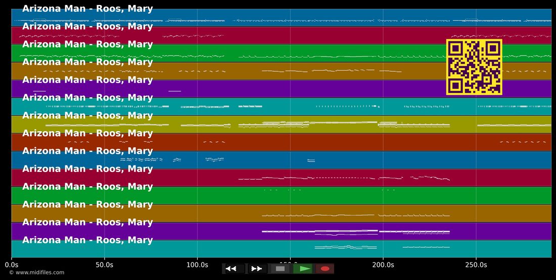 Arizona Man — Mary Roos : piano roll MIDI multipiste