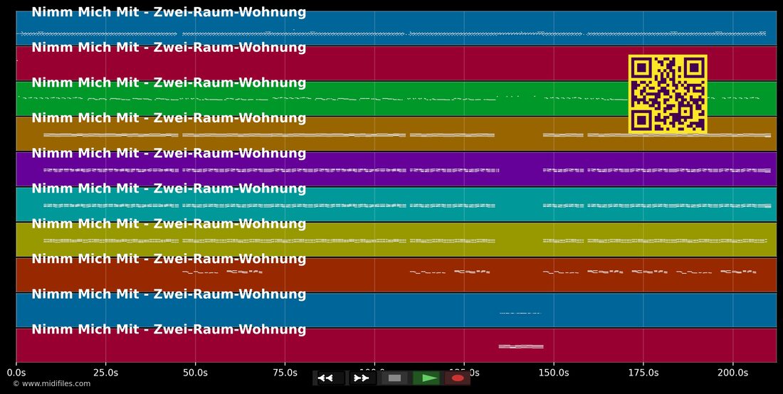 Nimm Mich Mit — 2raumwohnung : piano roll MIDI multipiste