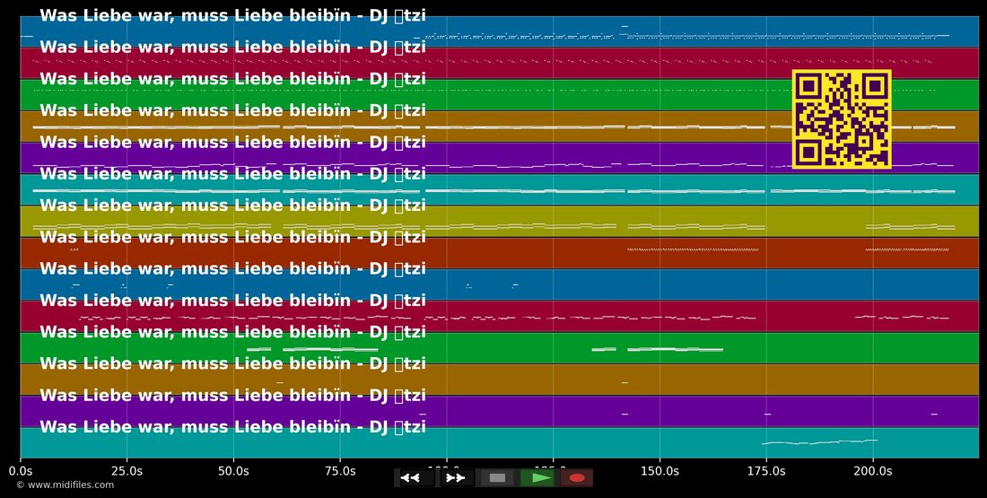Was Liebe war, muss Liebe bleib'n — DJ Ötzi : piano roll MIDI multipiste