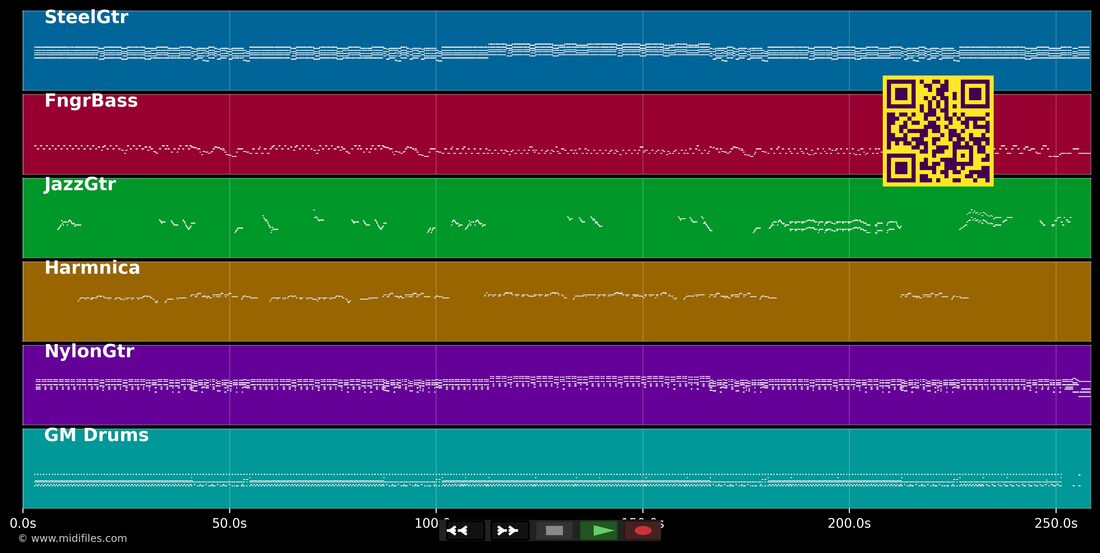 Deliver Your Children — In the style of Paul McCartney & Wings: multitrack MIDI piano roll
