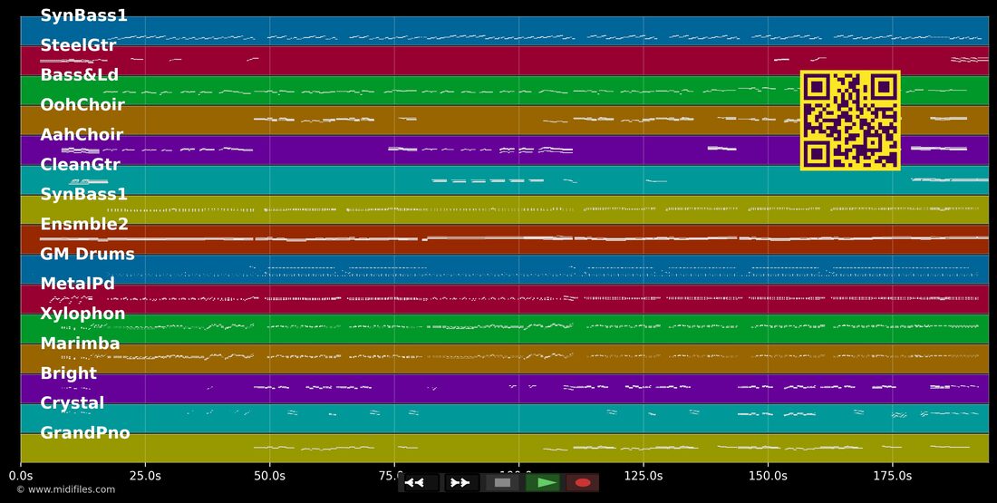 Spanish Night Is Over — Engelbert Humperdinck : piano roll MIDI multipiste