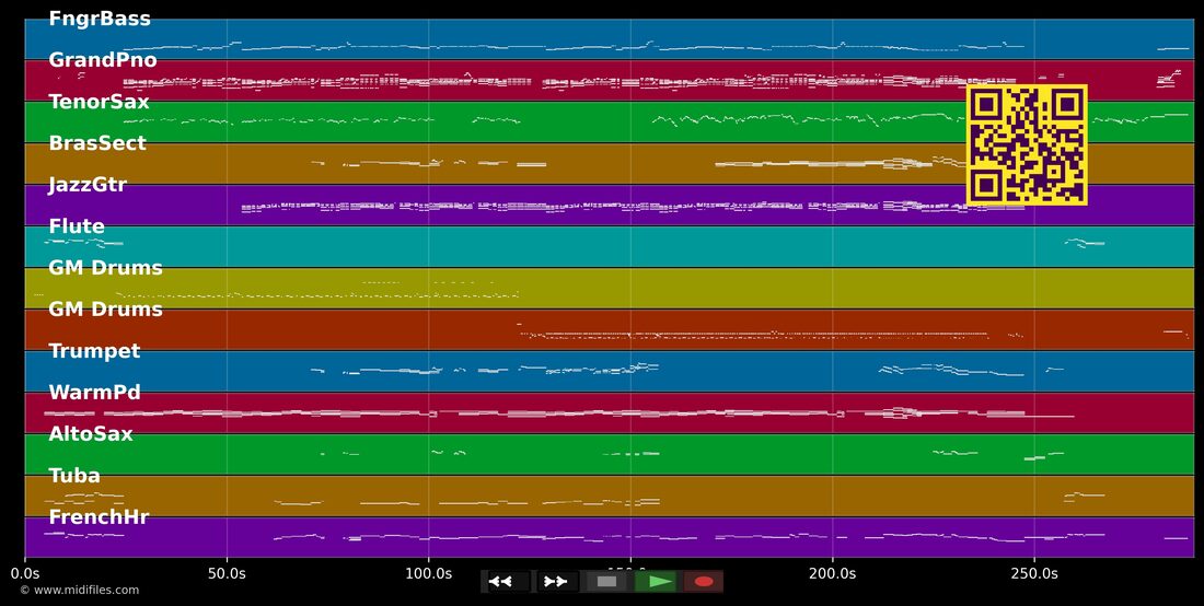 Take A Look At Me Now [Live] — Phil Collins : piano roll MIDI multipiste