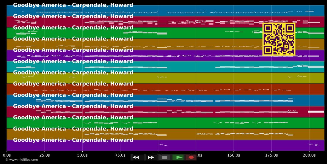 Goodbye America — Howard Carpendale : piano roll MIDI multipiste