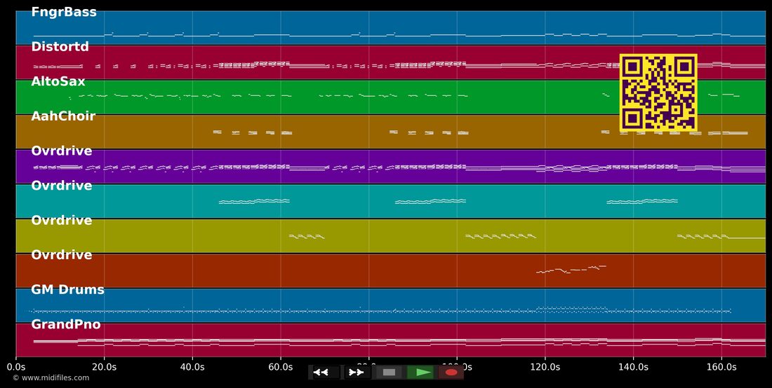 Play Ball — AC/DC : piano roll MIDI multipiste