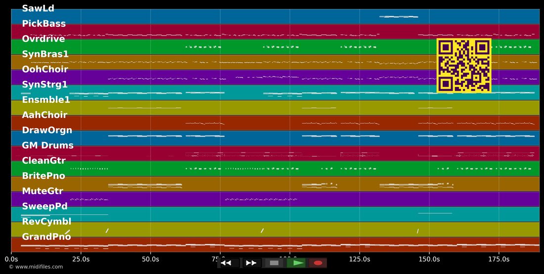 Drag Me Down — One Direction : piano roll MIDI multipiste