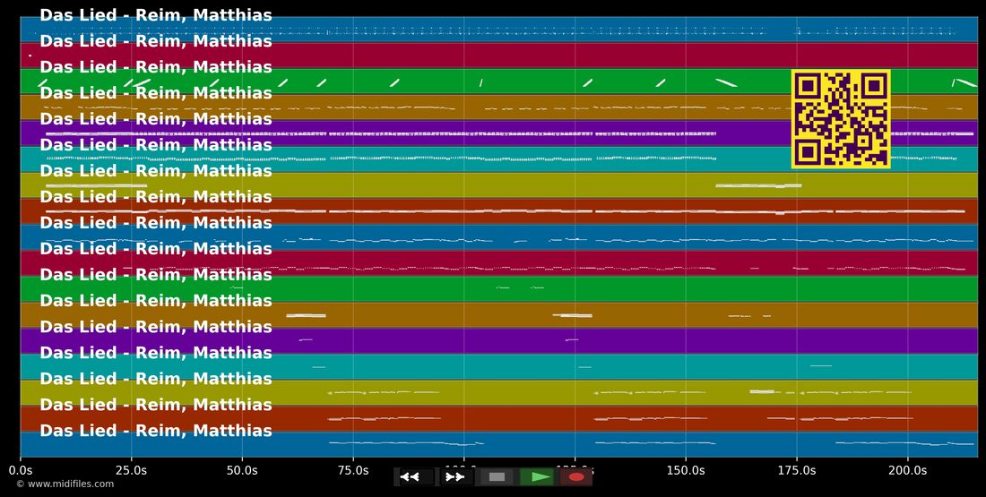 Das Lied — Matthias Reim : piano roll MIDI multipiste