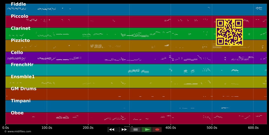 Peter und der Wolf — Sergej Prokofjew : piano roll MIDI multipiste