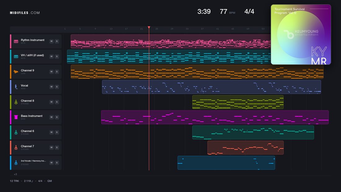 Make You Feel My Love — Adele : piano roll MIDI multipiste