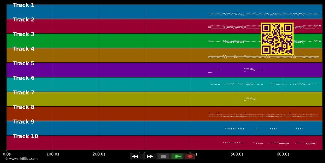 The Jean Genie — David Bowie: piano roll MIDI multipista