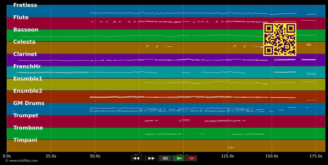 Maria — West Side Story (Musical) : piano roll MIDI multipiste