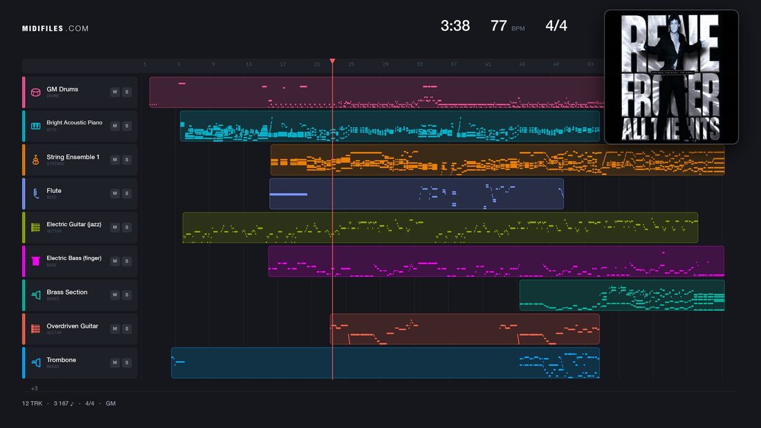 This Is The Moment (Live) — René Froger : piano roll MIDI multipiste