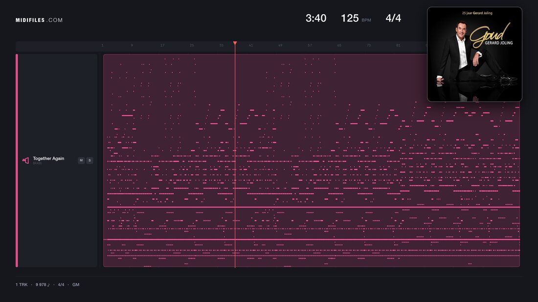 Together Again — Gerard Joling : piano roll MIDI multipiste