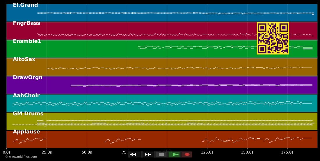 Dans Je De Hele Nacht Met Mij — De Sjonnies : piano roll MIDI multipiste