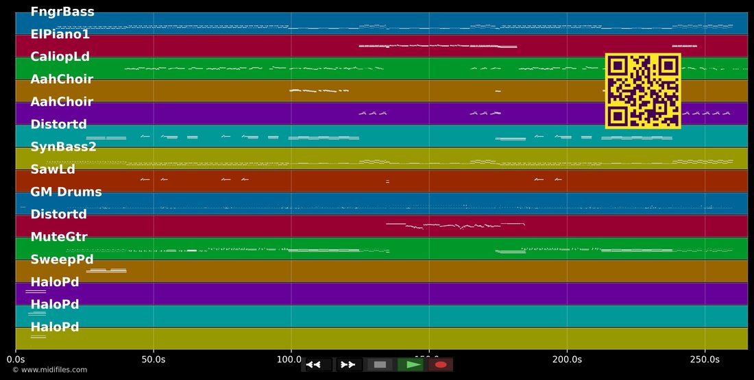 Too Much Time On My Hand — Styx : piano roll MIDI multipiste
