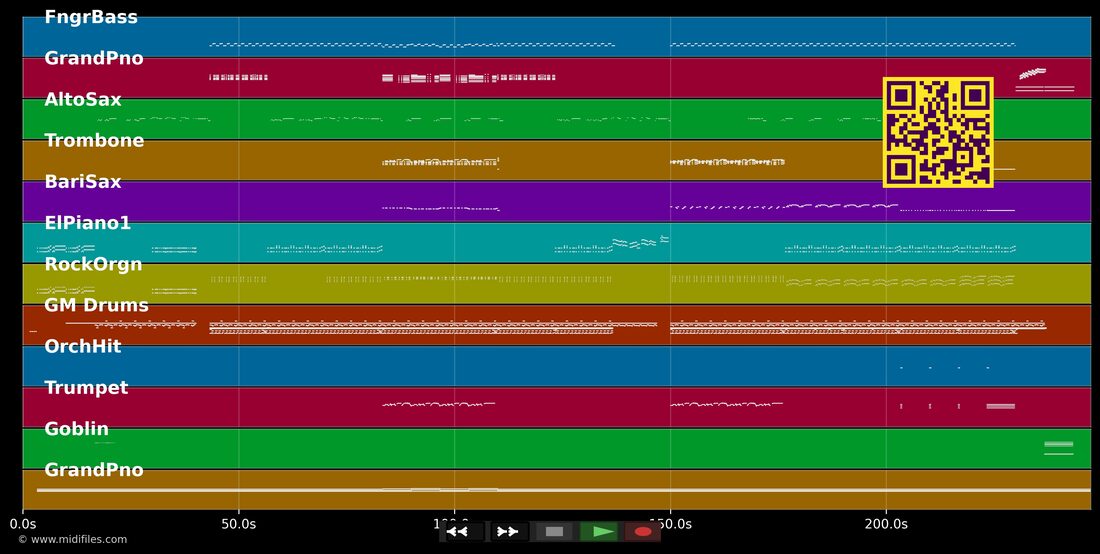 History Repeating — Propellerheads; Shirley Bassey: piano roll MIDI multipista